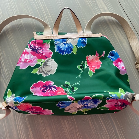 Kate Spade ♠️ Floral Green Backpack 🎒 - Picture 6 of 9